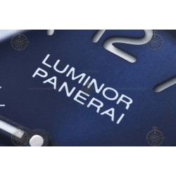 PAM01408 Luminor Quaranta BiTempo Luna Rossa 40mm DLC/NY Blue/Stk VSF P900