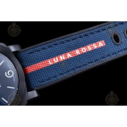 PAM01408 Luminor Quaranta BiTempo Luna Rossa 40mm DLC/NY Blue/Stk VSF P900