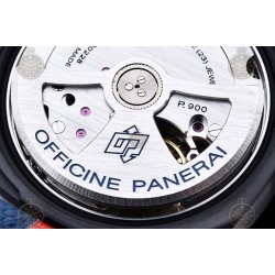 PAM01408 Luminor Quaranta BiTempo Luna Rossa 40mm DLC/NY Blue/Stk VSF P900