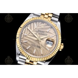 Datejust 36mm 904L YG/SS/Flt/Jub Palm Motiff/Stk VSF VS3235