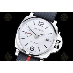 PAM01381 Luminor Due 42mm SS/NY White/Stk VSF P900