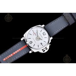 PAM01381 Luminor Due 42mm SS/NY White/Stk VSF P900