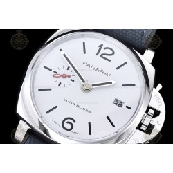 PAM01381 Luminor Due 42mm SS/NY White/Stk VSF P900