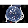 PAM01507 Submersible GMT Luna Rossa 42mm TI/NY Blue/Dot VSF P900