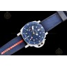 PAM01507 Submersible GMT Luna Rossa 42mm TI/NY Blue/Dot VSF P900