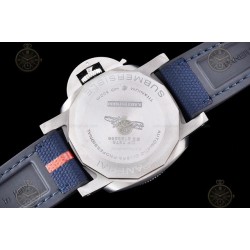 PAM01507 Submersible GMT Luna Rossa 42mm TI/NY Blue/Dot VSF P900