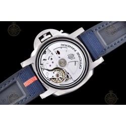 PAM01507 Submersible GMT Luna Rossa 42mm TI/NY Blue/Dot VSF P900