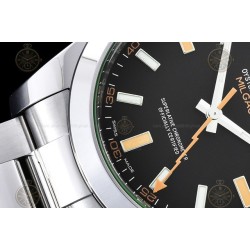 Milgauss 116400GV 904L SS Black/Stk VSF VS3131