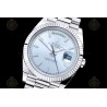 Day-Date 40mm 904L Wtd WG/Flt/Pres Ice Blue/Stk THB VR3255