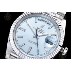 Day-Date 40mm 904L Wtd WG/Flt/Pres Ice Blue/B.Dia THB VR3255