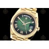 Day-Date 40mm 904L Wtd YG/Flt/Pres Ombre Green/Rmn/Stk THB VR3255