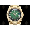 Day-Date 40mm 904L Wtd YG/Flt/Pres Ombre Green/Rmn/Stk THB VR3255