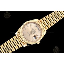 Day-Date 40mm 904L Wtd YG/Flt/Pres Gold/Stk THB VR3255